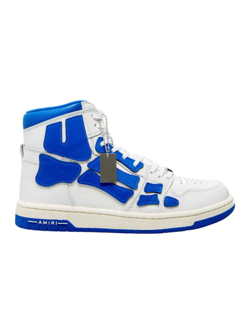 Zapatos Amiri Skeleton High-Top Blanco/Azul