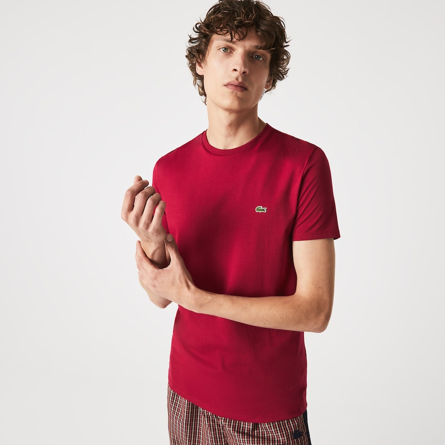 Camiseta Algodón Pima Vinotinto Lacoste