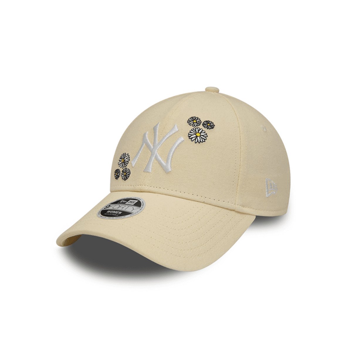 New York Yankees Women's Denim 9FORTY Strapback Beige para Mujer