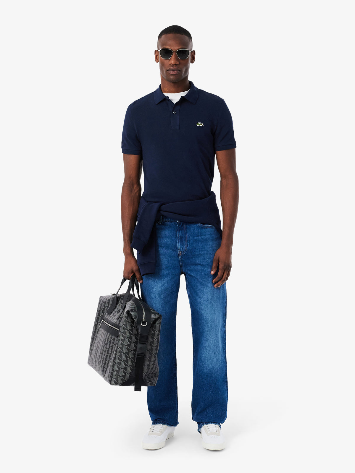 Polo L.12.12 Slim Fit Azul Marino Lacoste