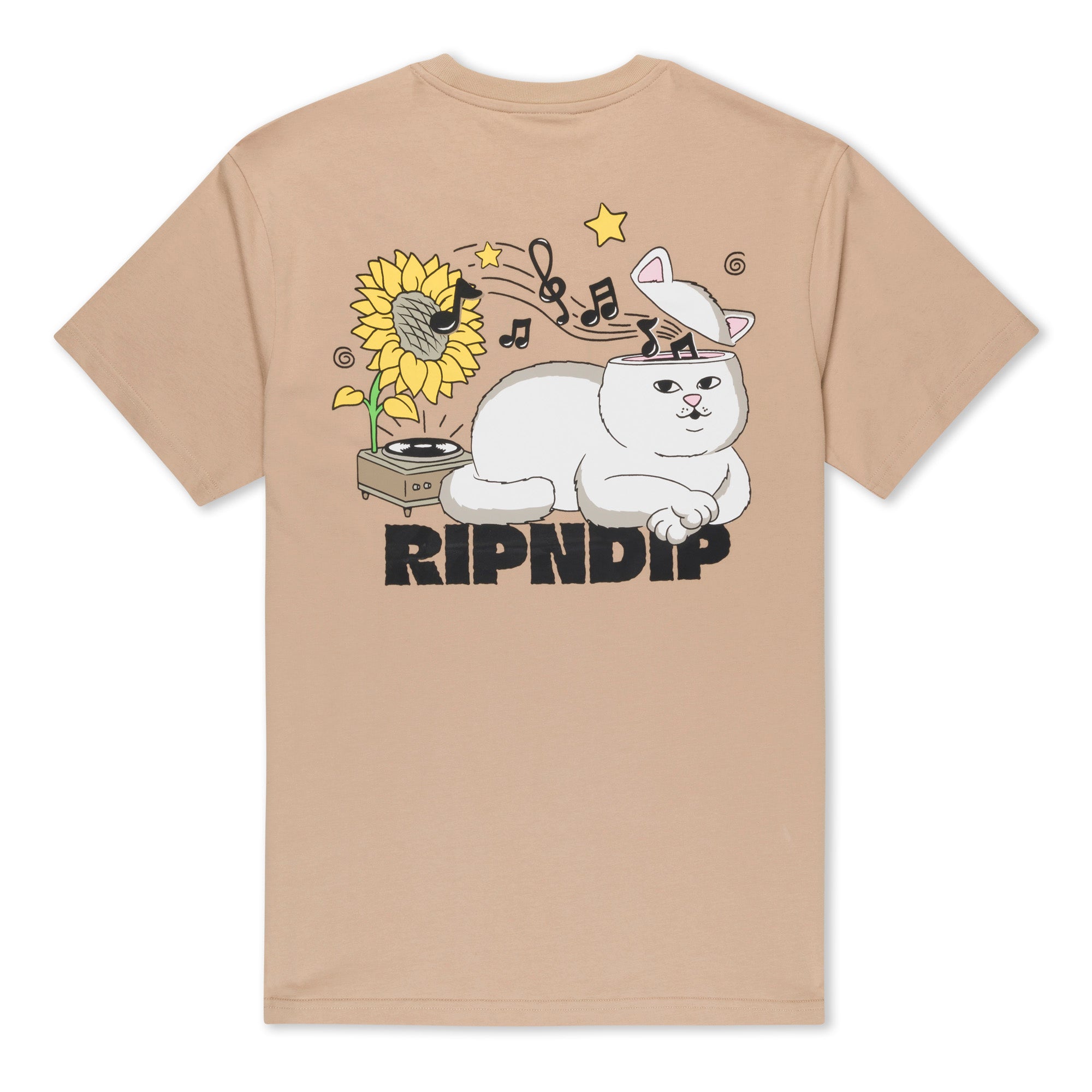 CAMISETA NO MUSIC NO LIFE Caqui RIPNDIP