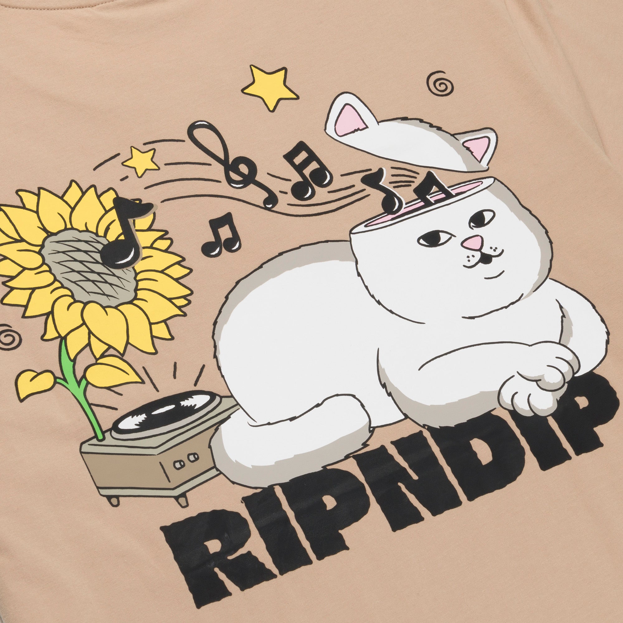 CAMISETA NO MUSIC NO LIFE Caqui RIPNDIP
