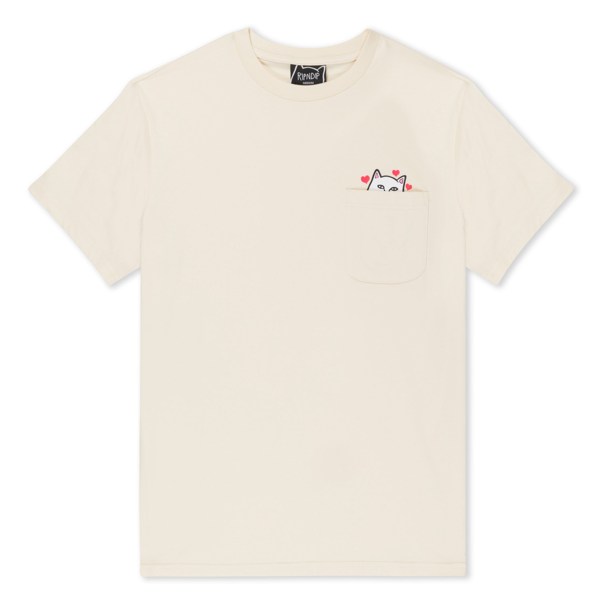 CAMISETA NERMAL LOVES POCKET Beige RIPNDIP