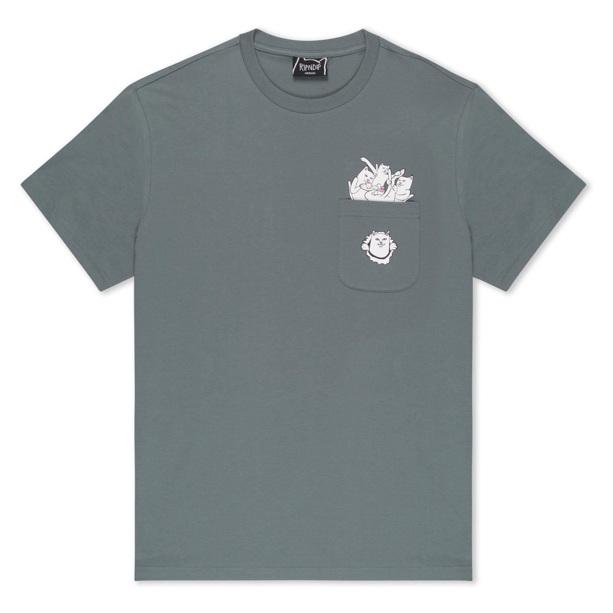 CAMISETA NERMANIAC POCKET Gris  RIPNDIP