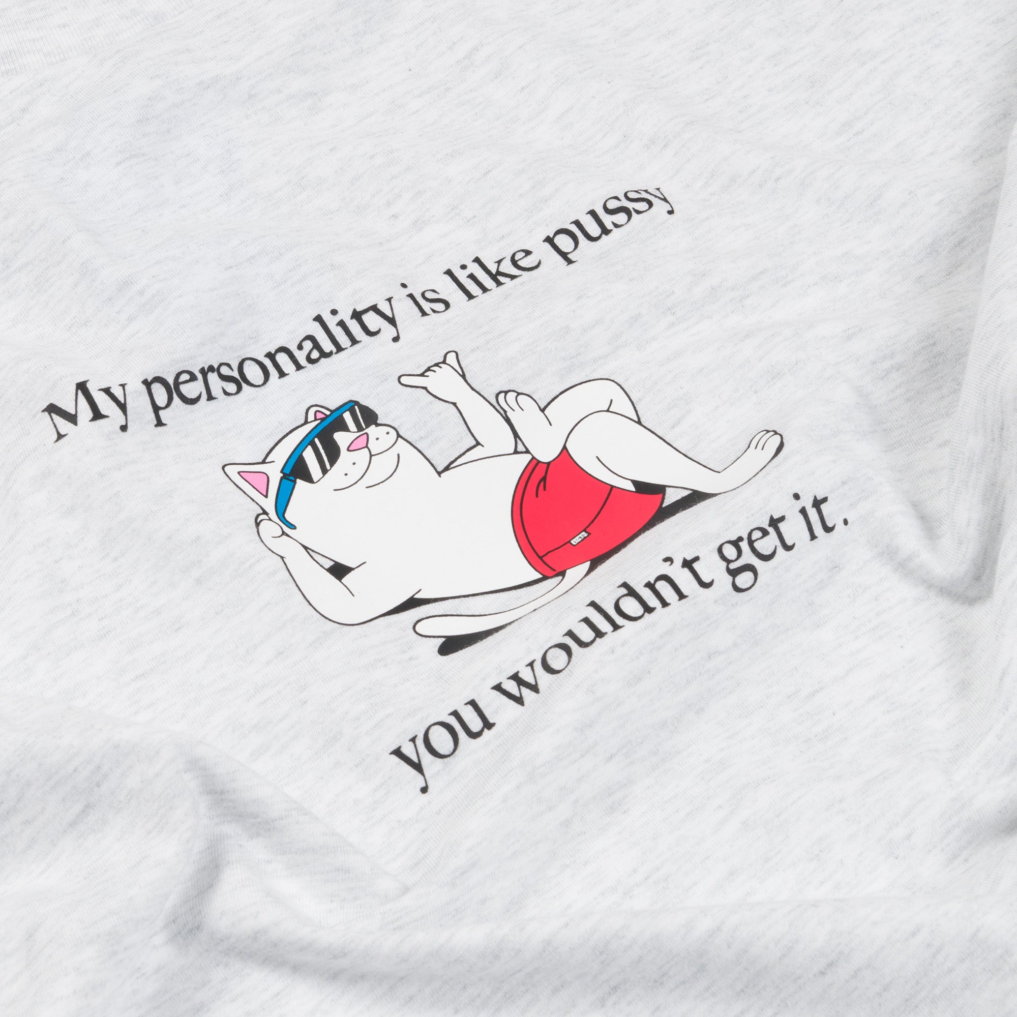 CAMISETA WOULDNT GET IT  Gris Claro RIPNDIP