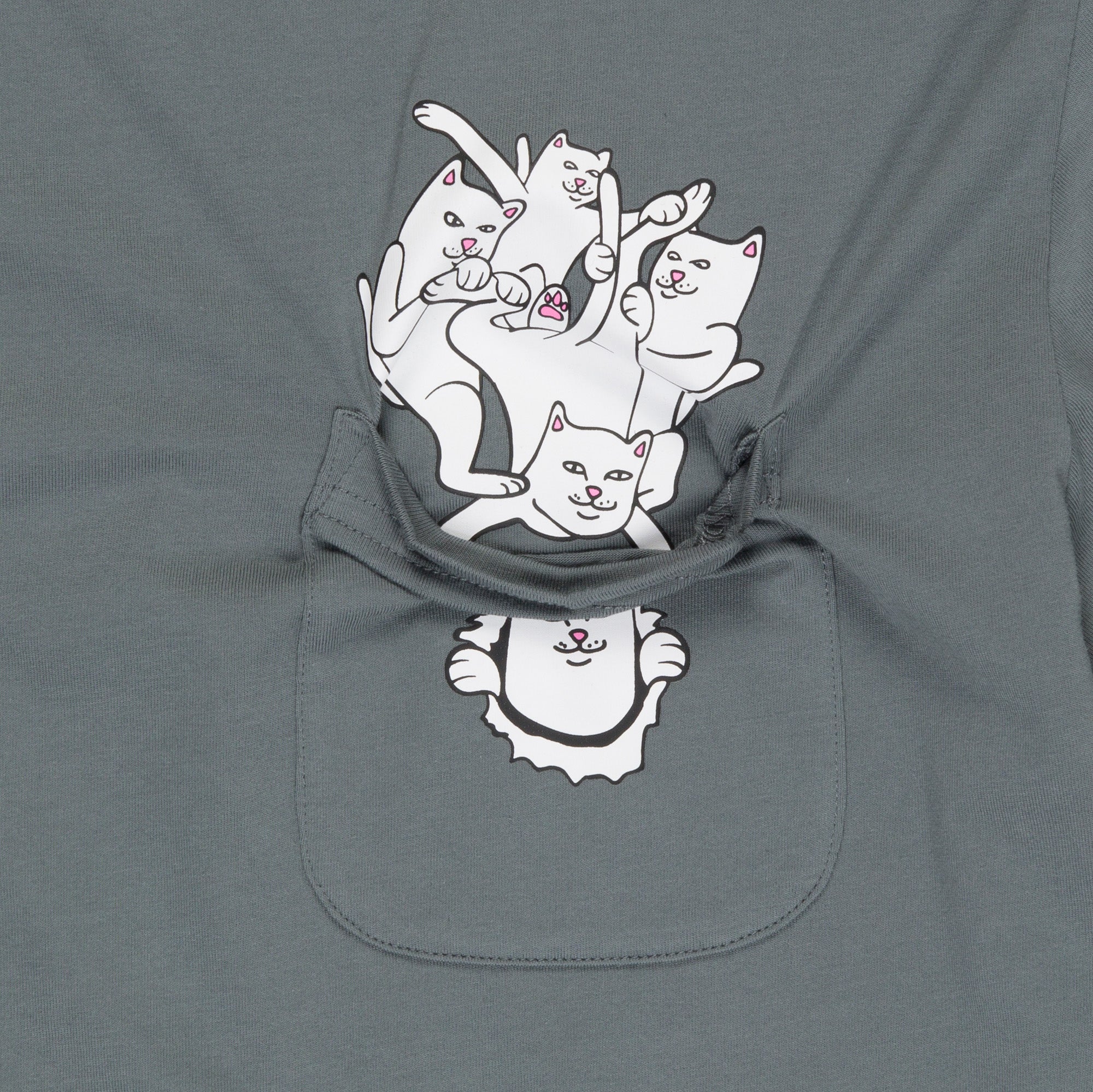 CAMISETA NERMANIAC POCKET Gris  RIPNDIP