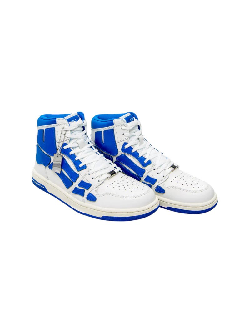 Zapatos Amiri Skeleton High-Top Blanco/Azul