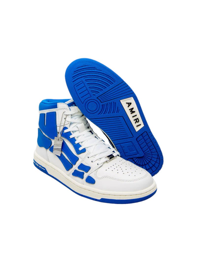 Zapatos Amiri Skeleton High-Top Blanco/Azul